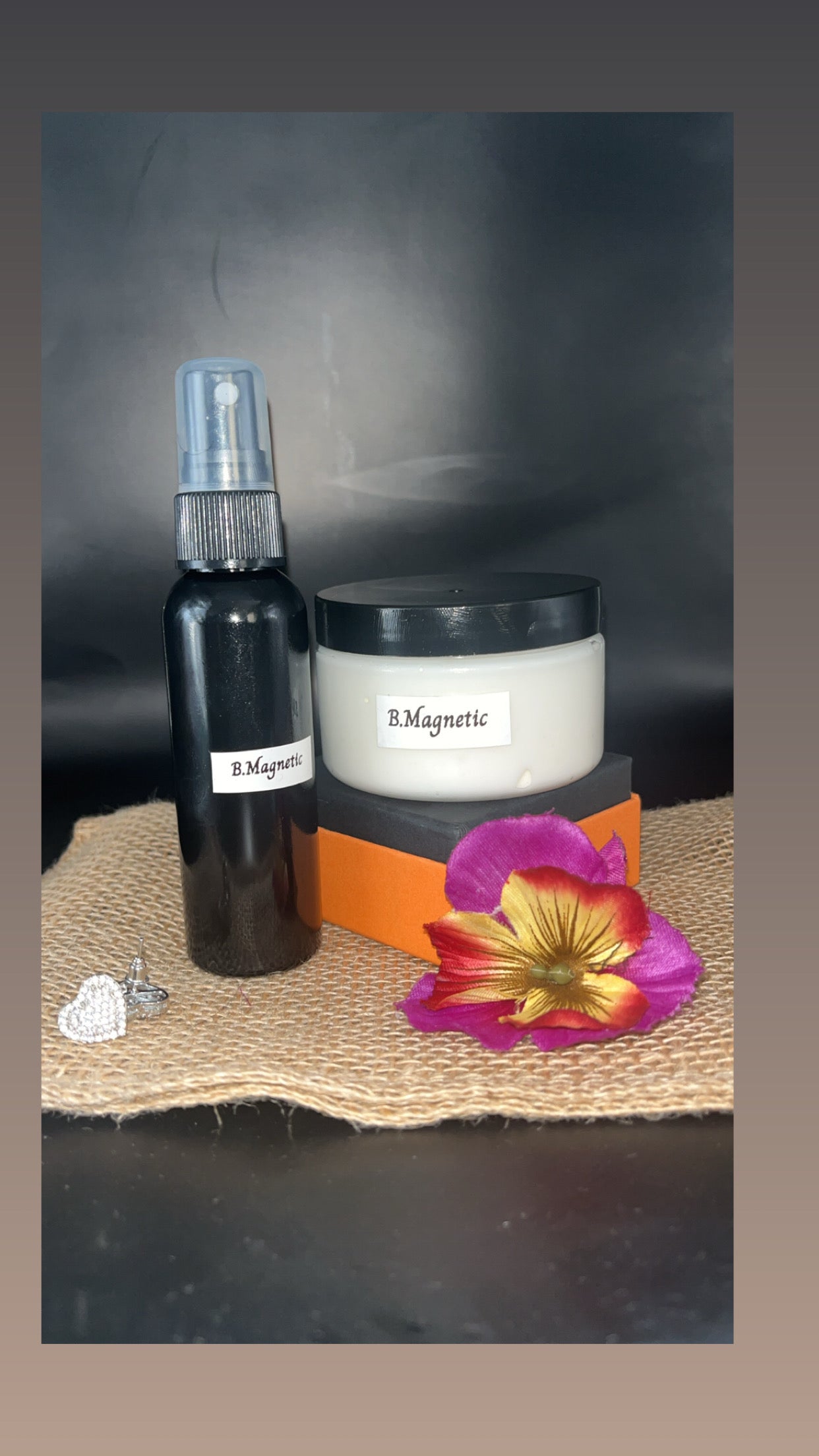 B.Magnetic body butter and Dry oil spray
