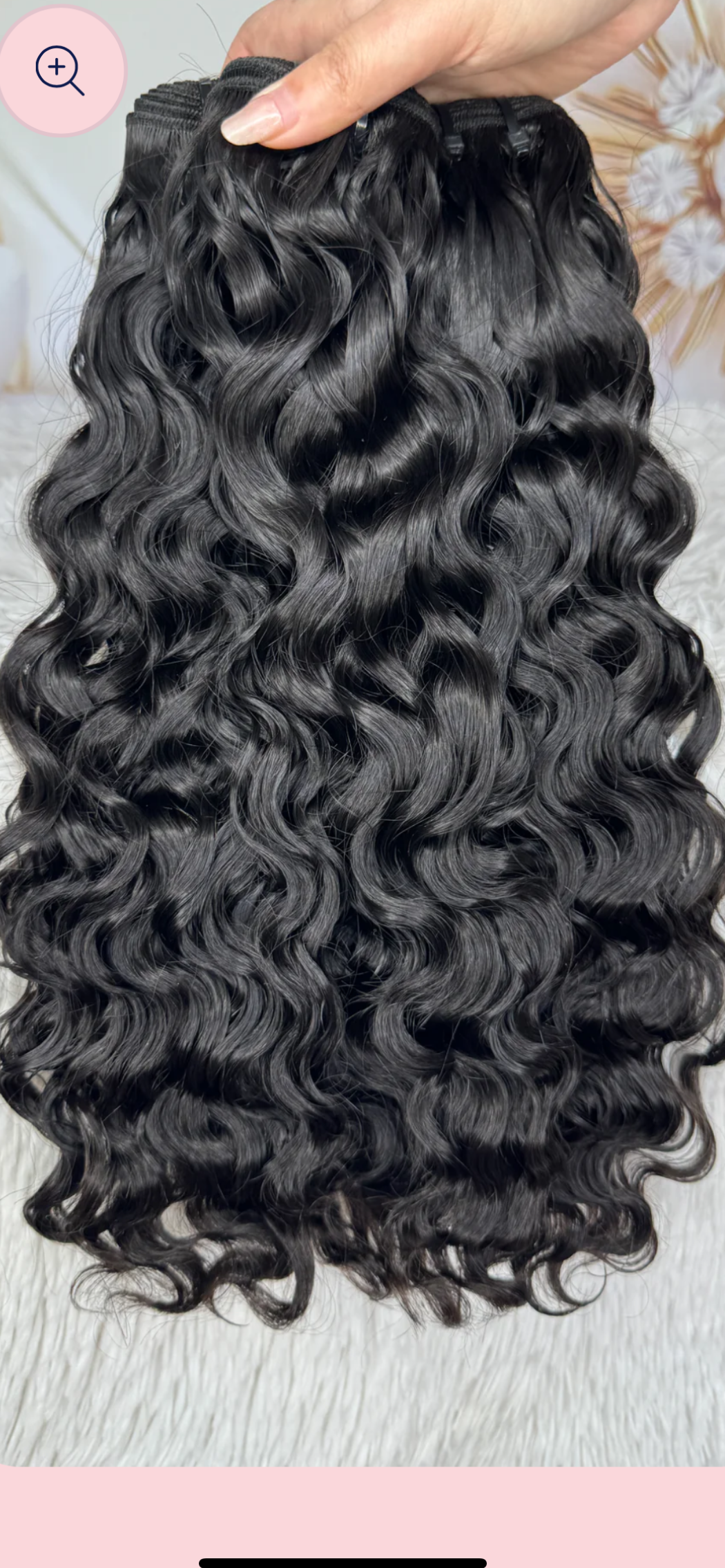 the boho shop. curly bundle of braiding hair. 