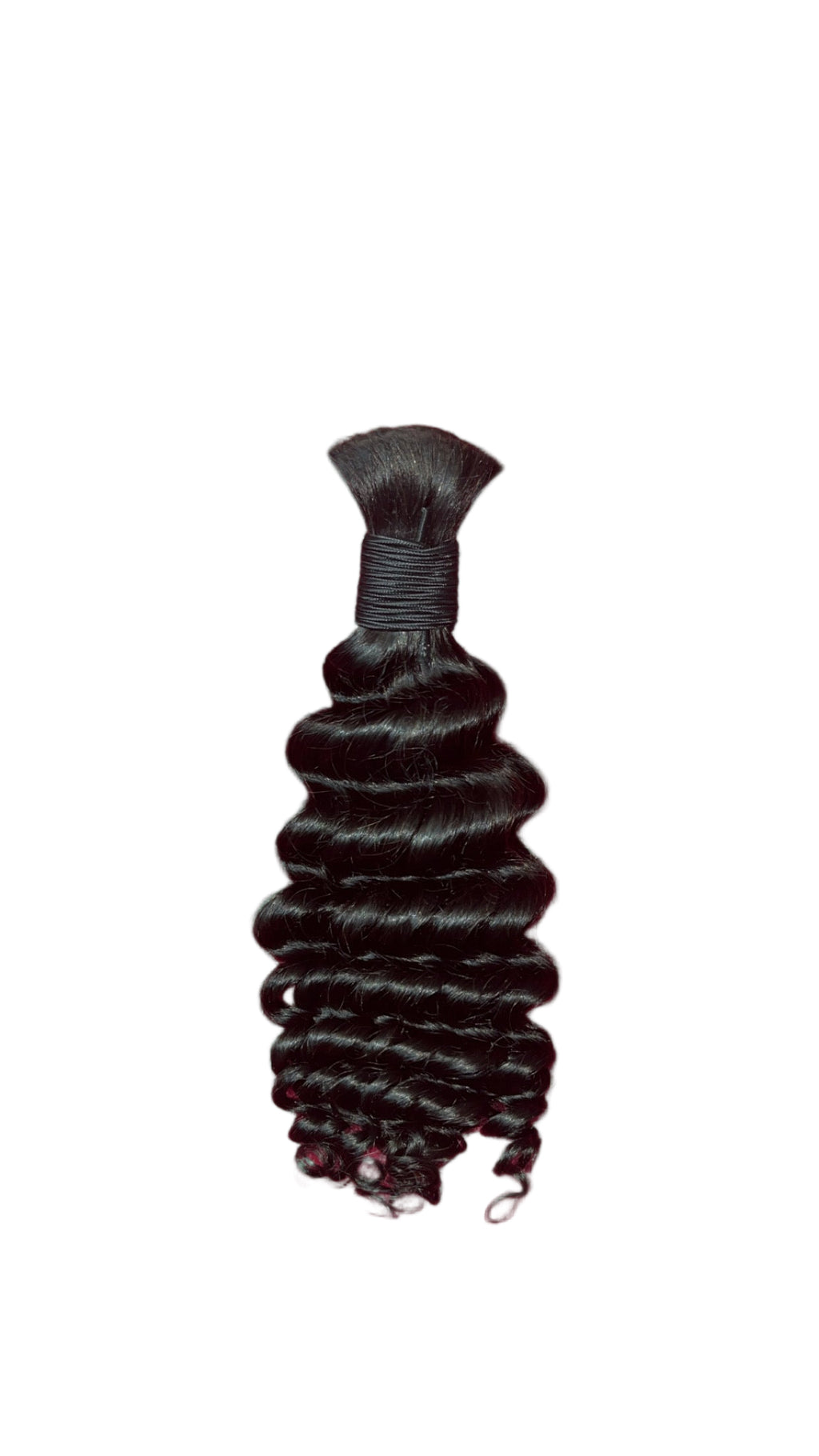 Bun of deep wave hair on a pink textured background with 'Deep wave' text.
 Deep_wave_Boho 